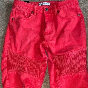Red Boy Jean Shorts